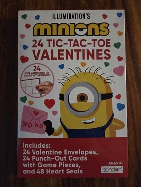 Illumination's Minions 24 Tic-Tac-Toe Valentines